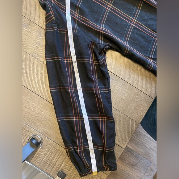 Madewell shirred wool blend peasant blouse in windowpane - Picture 8 of 8